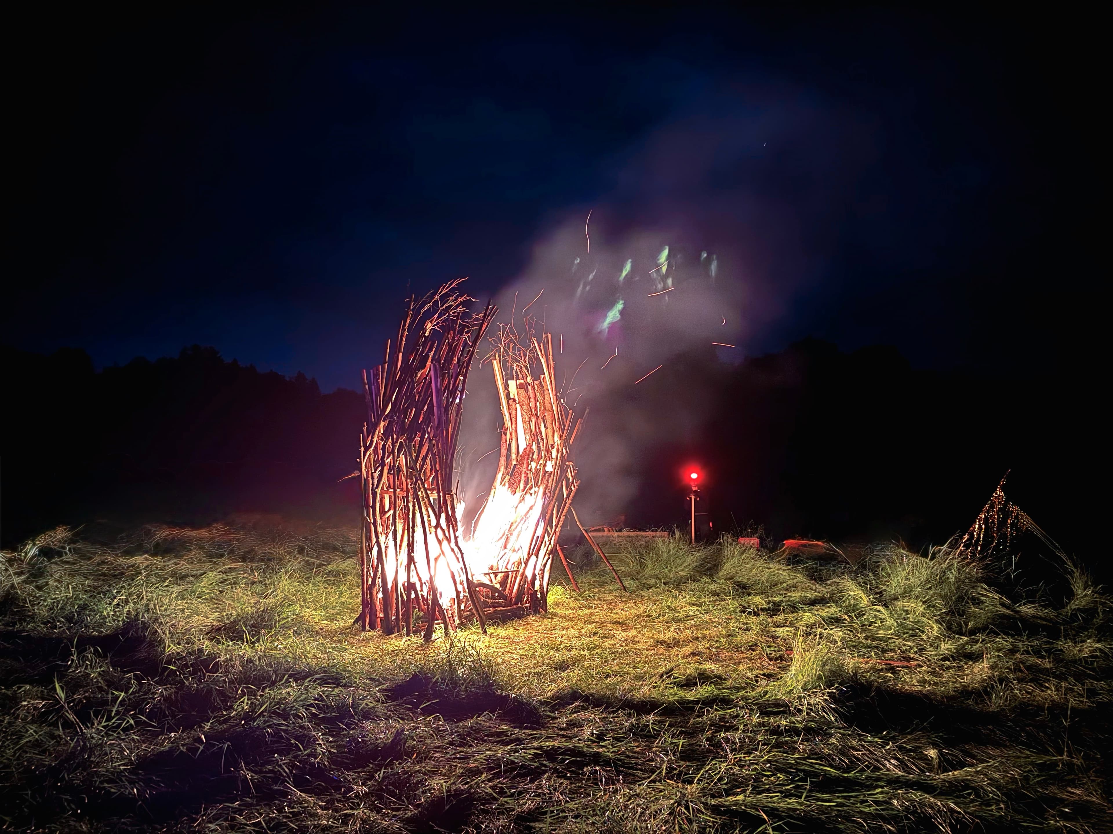 Effigy set on fire