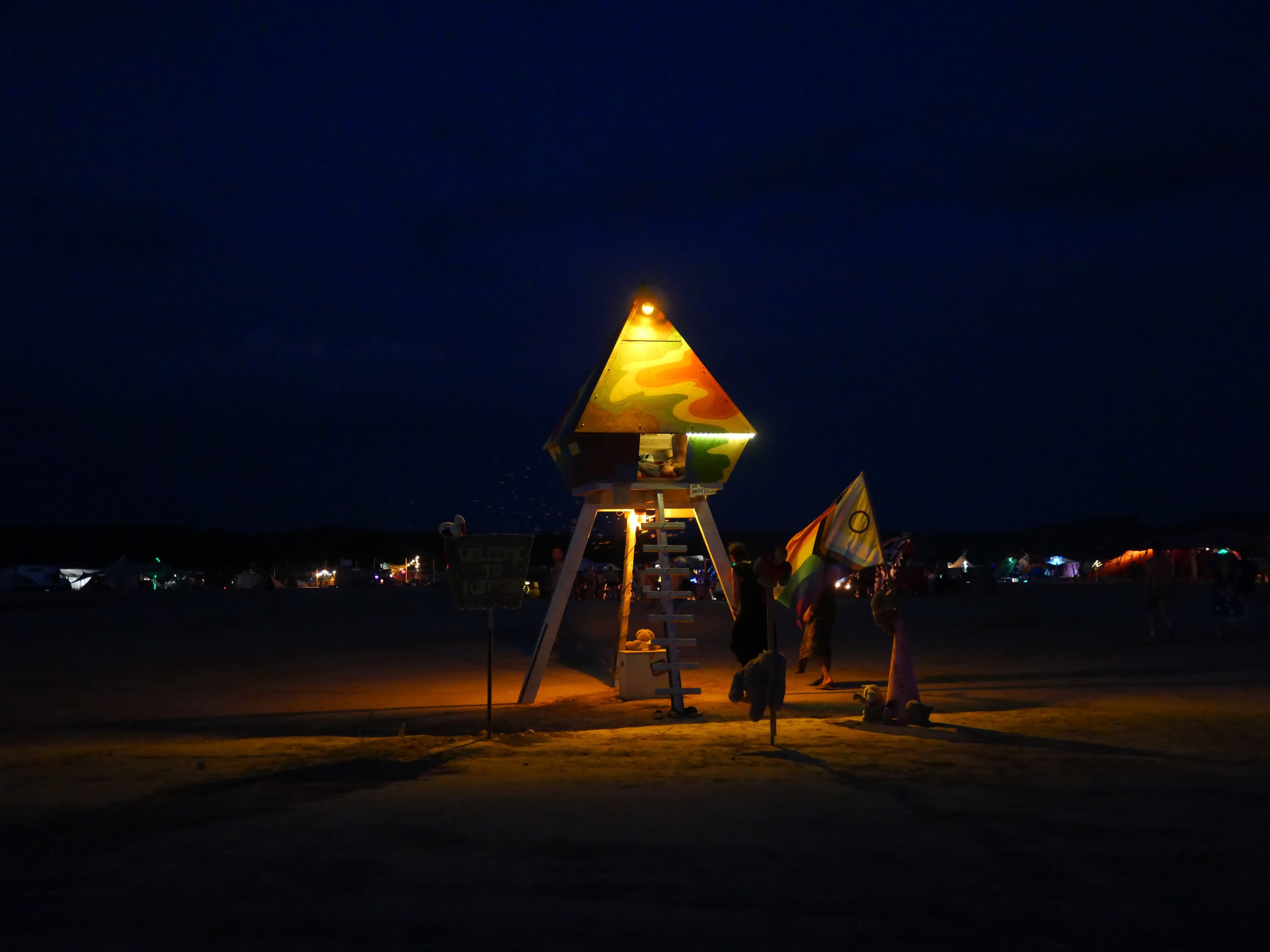 Art Installation at Night by …